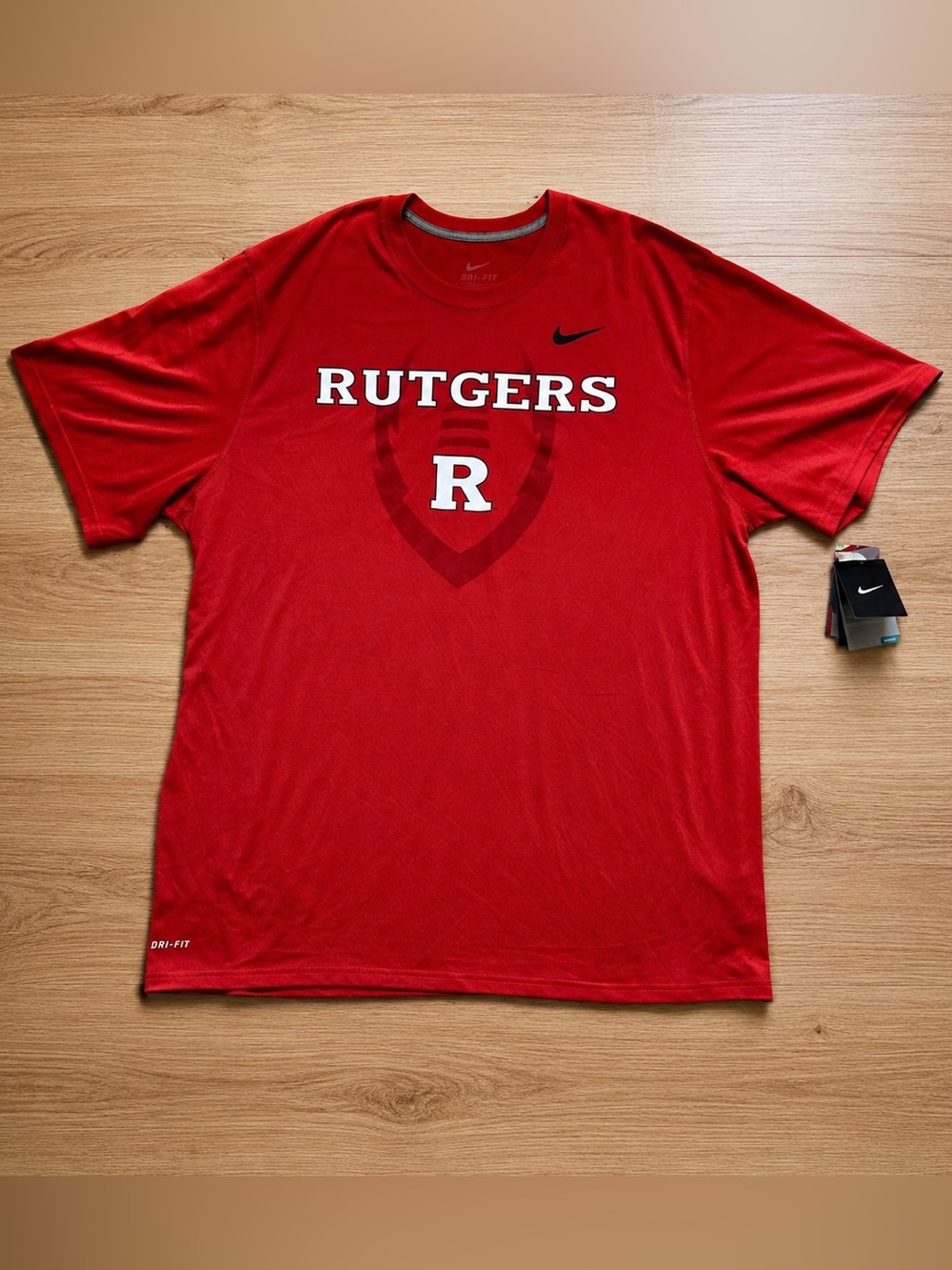 Nike Rutgers Scarlet Knights Legend Dri-Fit T-Shirt Mens XXL Red NWT Official